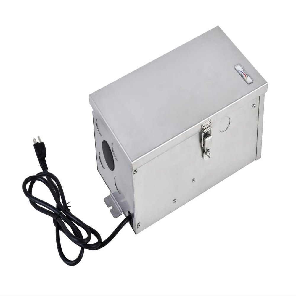ELEGANT Elitco Lighting 600W Stainless Steel Low Voltage Landscape Transformer
