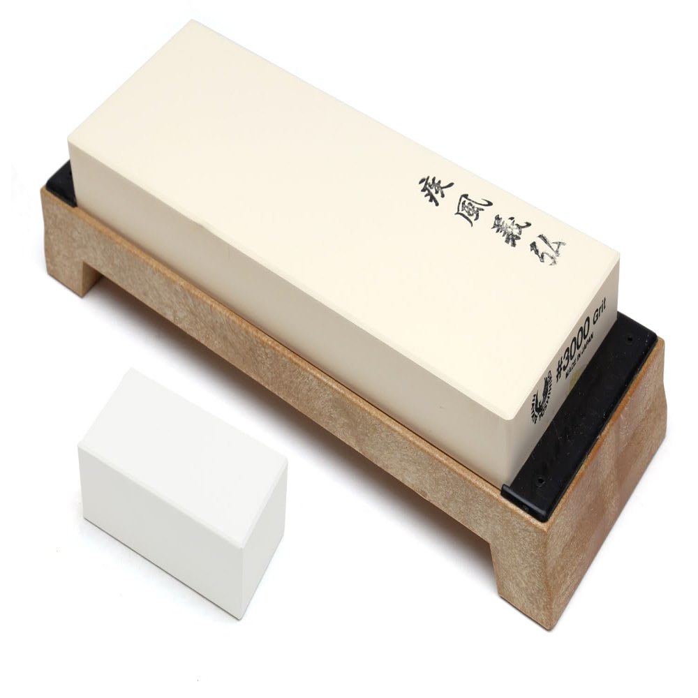 Yoshihiro Professional Grade Toishi Japanese Whetstone Knife Sharpener Water Stones (#3000 grit)