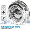 Highcraft 9743 Kitchen Sink EZ Connect Stainless Steel Drain Assembly with Strainer Basket/Stopper, Single, Stainless-Steel view 2