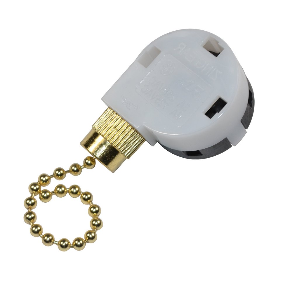 HQRP Ceiling Fan 3-Speed 4-Wire Control Switch compatible with Hampton Bay Ceiling Fan, Function L-1-2-3, L-2-3, L-1-3, L-1-2