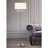 HomeTREND HOMEGLAM Florence Crystal Pendants Floor Lamp (White Shade) view 1