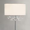 HomeTREND HOMEGLAM Florence Crystal Pendants Floor Lamp (White Shade) view 2