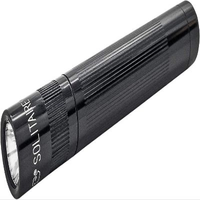 MagLite Solitaire LED 1-Cell AAA Flashlight  Compact, Water-Resistant, Adjustable Beam  Black