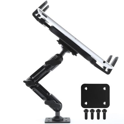 Tackform Industrial Metal Drill Base Tablet Mount [Enduro Series] - iPad Holder for Wall or Truck. ELD Mount | Compatible with iPad mini, IPad Pro 12.9, Galaxy S, Surface Pro & Switch