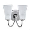 Aspen Creative 62131 Two Metal Bathroom Vanity Wall Light Fixture, 2, Brushed Nickel view 1