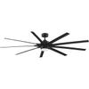 Fanimation Odyn 84 inch Indoor/Outdoor Ceiling Fan with LED CCT Select Light Kit - Black with Black Blades view 1