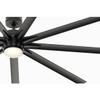 Fanimation Odyn 84 inch Indoor/Outdoor Ceiling Fan with LED CCT Select Light Kit - Black with Black Blades view 3