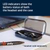 Poly (Plantronics + Polycom) Voyager Legend Portable Charge Case - Headset Case Charger, black view 3