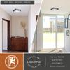 VAXCEL Horizon 12-in W LED Bronze Flush Mount Ceiling Light Fixture White Shade view 4
