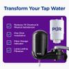PUR Vertical Faucet Mount Water Filtration System with Lead Reducing Filter for Cleaner, Filtered Tap Water, Lasts 100 Gallons, Sink Water Filter, Fits Most Kitchen or Bathroom Faucets, Black view 2