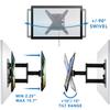 Mount-It! Lockable RV TV Wall Mount for 23-55 Inch TVs, Quick-Release Full Motion Bracket for Campers, Motorhomes, Trailers & Boats, Secure Swivel Arm, VESA 75x75-400x400, 77 lbs Capacity view 4