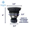 Nantucket Sinks 3-1/2" Colander Kitchen Sink Drain Kit, Stainless Steel view 2