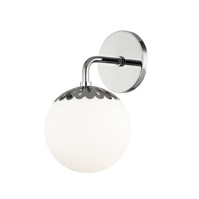 Mitzi H193301-PN Paige - 1 Light Bath and Vanity 11 inches Tall and 6.25 inches Wide - Polished Nickel