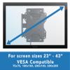 Mount-It! Lockable RV TV Wall Mount for 23-43 Inch TVs, Quick-Release Full Motion Bracket for Campers, Motorhomes, Trailers & Boats, Secure Swivel Arm, VESA 75x75-200x200, 77 lbs Capacity view 4
