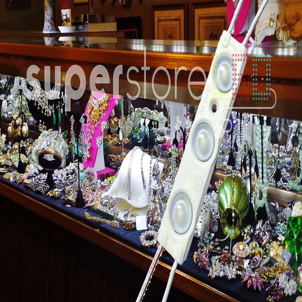 SuperStoreLED Full Set 10 Module White Under Cabinet Display Case LED Lighting