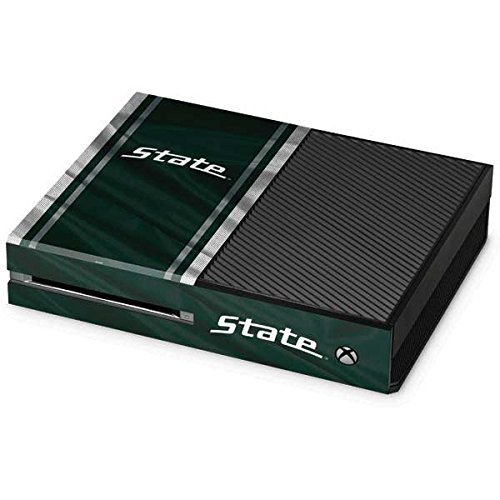 Skinit Decal Gaming Skin Compatible with Xbox One Console - Officially Licensed College Michigan State University Jersey Grey Design