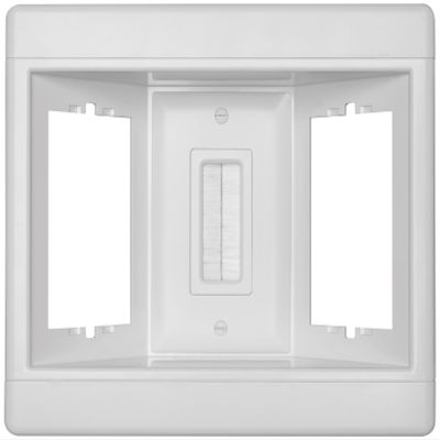 Legrand Pass & Seymour TV3LVKITWCC2 3 Gang Recessed TV Box with Low Voltage Kit, White (1 Count)