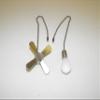 Ceiling Light & Fan Pull Chain Shaped Like a Mini Light Bulb and a Small Fan, Silver Satin Finish Ornaments view 2