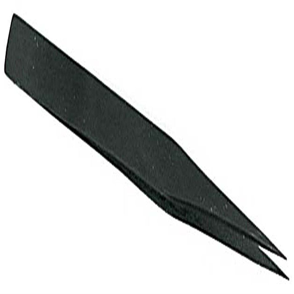ToolUSA 5" Non-Magnetic Straight NeedleTip Tweezers | Black Oxide Finish | Ideal for Electronics, Crafting, Jewelry