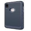 Shockproof iPhone X Case (Blue) with Tempered Glass High Definition Clear Screen Protector view 3
