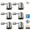 [6-Pack] PROCURU 5" Remodel Can Housing Fixture with E26 Edison Socket for Recessed Lighting, IC & UL (5-Inch Remodel, 6-Pack) view 1