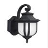 SEA GULL 8536301-12 One Light Outdoor Wall Lantern,Small,Bla view 1