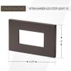 Generation Lighting 1-Light Transitional LED Step Light Painted Antique Bronze 93485S-171, Outdoor Light Fixtures, Wall Lamps for Patio Decor, Outdoor Step Lights for Landscape Lighting view 3