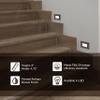 Generation Lighting 1-Light Transitional LED Step Light Painted Antique Bronze 93485S-171, Outdoor Light Fixtures, Wall Lamps for Patio Decor, Outdoor Step Lights for Landscape Lighting view 4