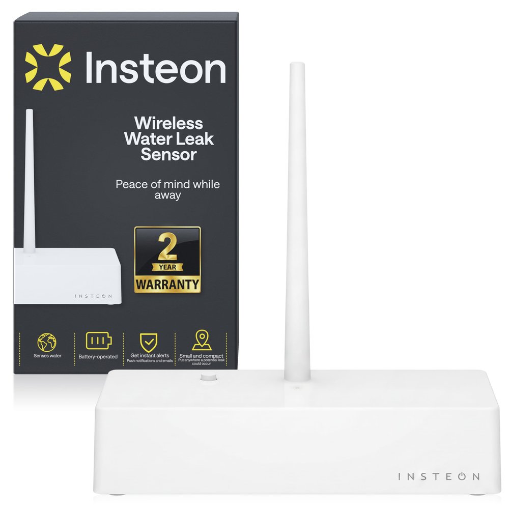 Insteon Water Leak Detector, Wireless Smart Water Alarm Sensor - 2852-222