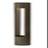 Hinkley Atlantis 12V Small Round Landscape Bollard, Aluminum, Etched Glass Lens, Modern, LED Bulb Included, Bronze Finish view 1