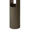 Hinkley Atlantis 12V Small Round Landscape Bollard, Aluminum, Etched Glass Lens, Modern, LED Bulb Included, Bronze Finish view 4