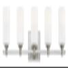 Hinkley Karlie Five Light Vanity, Brushed Nickel Finish with Etched Opal Glass Karlie Bathroom, Brushed Nickel view 1