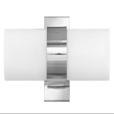 Hinkley Portia 52113PN Large Integrated LED 21W Bathroom Vanity Fixture, 24.5-inch, Etched Opal Glass Shade, Mount Vertically or Horizontally, Polished Nickel