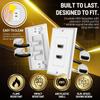 TNP HDMI Wall Plate - 2 Port HDMI Socket Plug Jack Outlet Decorative Face Plate Cover Mount Panel w/ 4K UHD ARC/eARC Ethernet Pass-Thru Support High Speed Extension Pigtail Coupler Cable view 3