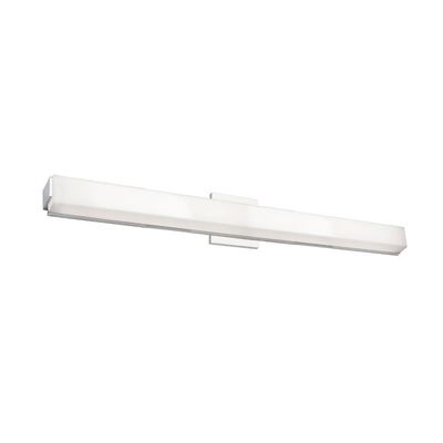 Kuzco Latitude 37in LED Vanity Chrome White Acrylic