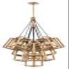 Fredrick Ramond Ensemble Medium Multi-Tier Chandelier - Thirteen Light, Includes (1) 4-in, (1) 6-in, (2) 12-in, and (1) 30-in Down Rods, Geometric, Dimmable - Brushed Bronze Finish view 1
