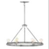 Hinkley Everett Collection Six Light Chandelier, Brushed Nickel view 1
