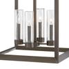 Hinkley Rhodes Medium Outdoor Hanging Lantern Pendant, Warm Bronze Finish view 2