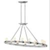 Hinkley Everett Collection Twelve Light Linear Chandelier, Brushed Nickel view 1