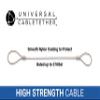 Universal CableTether - Heavy Duty Custom Length Cable Tethers (10 Pack) - Do-It-Yourself, Adjustable, Tamper-Resistant - Secure Conference Room Computer Display Adapters and Mac Adapters view 3