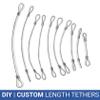 Universal CableTether - Heavy Duty Custom Length Cable Tethers (10 Pack) - Do-It-Yourself, Adjustable, Tamper-Resistant - Secure Conference Room Computer Display Adapters and Mac Adapters view 4