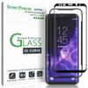 amFilm Glass Screen Protector for Samsung Galaxy S9, 3D Curved Tempered Glass, Dot Matrix with Easy Installation Tray, Case Friendly (Black), 1 Pack view 1