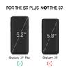 amFilm Glass Screen Protector for Samsung Galaxy S9 Plus, 3D Curved Tempered Glass, Dot Matrix with Easy Installation Tray, Case Friendly (Black) view 3
