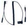 BTECH Universal 2-Pin K1 to 3.5mm Audio Adapter with One-Touch PTT  Premium Compatibility with BaoFeng, Kenwood Radios & 3.5mm Headsets with in-Line Mics view 1