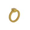 Prima Round Modern Ring Pulls 2- Solid Brass Round Ring Pull, Sand Casted & Hand Finished Cabinet Ring Pulls for Kitchen Drawers, Modern Design & Sturdy Door Ring Pull Round Brushed Brass view 1
