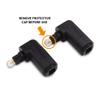 Cable Matters 2-Pack Right Angle Toslink Adapter (Toslink Extension) Male to Female view 3