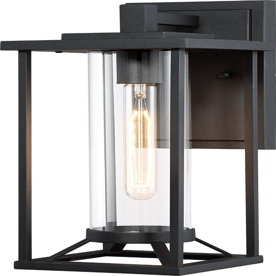 Minka Lavery Farmhouse Outdoor Wall Light 72472-66 Trescott Exterior Wall Lantern, 1-Light 60 Watts, Black