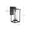 Minka Lavery Farmhouse Outdoor Wall Light 72472-66 Trescott Exterior Wall Lantern, 1-Light 60 Watts, Black view 2