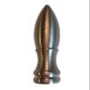 Upgradelights Brushed Nickel Vintage Bullet Shaped Finial view 1