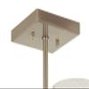 Minka Lavery 4637-106 Bridlewood Semi-Flush, 0-Light, 0 Total Watts, 15.75-in H x 13.75-in W, Stone Grey w/Brushed Nickel view 3